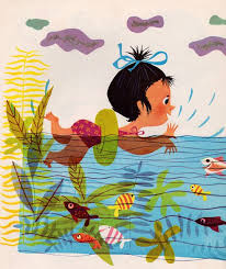 I Can Fly Written By Ruth Krauss Illustrated By Mary Blair 1950 1958 Mary Blair Illustration Mary Blair Art Vintage Illustration