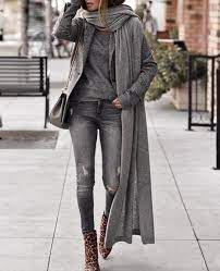 Winteroutfits Von Nybb Outfits With Grey Cardigan Fashion Style