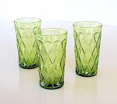 Extra balance enhances stability and reduces breakage to save you money. Vintage Anchor Hocking Gemstone Kimberly Avacado Green Etsy Antique Glassware Gemstones Glass Collection