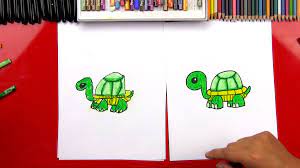 How To Draw A Cartoon Turtle - Art For Kids Hub -