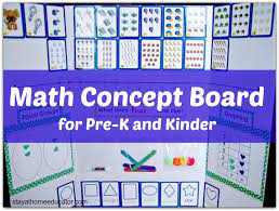 Math Concpet Board For Preschool And Kindergarten Math Concepts Homeschool Preschool Classroom Preschool Math Worksheets