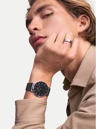 Cornwall Daniel Wellington Uhr Schwarz Silber Cornwall Uhren Herren Daniel  Wellington DW00100133 Daniel