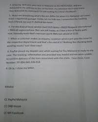 This information is found on the shipping label of the package. Pos Malaysia Don T Give A Shit To Customers