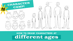 Transform to comics or cartoon character. How To Draw A Character At Different Ages Bardot Brush