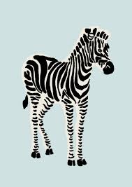 Zebra Illustration Print Modern Zebra Print Zebra Wall Art Modern Wall Art Modern Art Print Scandinav Zebra Illustration Modern Art Prints Zebra Wall Art