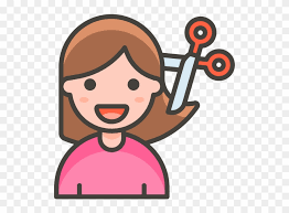Woman getting haircut emoji represents a female character with long hair (blonde or chestnut in its different versions), who is about to get a haircut. Woman Getting Haircut Emoji Png Transparent Png Emoji Png Download 866x650 903866 Pngfind