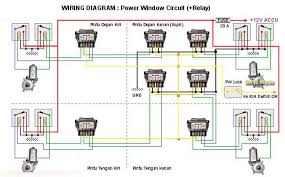 I need a wiring diagram of the switch. Buah Baca Skema Power Window