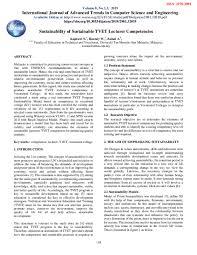 Malaysia, kementerian kewangan budget speech 2018 / kementerian kewangan malaysia. Pdf Sustainability Of Sustainable Tvet Lecturer Competencies Warse The World Academy Of Research In Science And Engineering Academia Edu