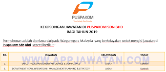 Puspakom sdn bhd does not have any active jobs right now. Jawatan Kosong Terkini Di Puspakom Sdn Bhd Appjawatan Malaysia
