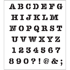 Typewriter applique machine embroidery alphabet font. Folkart Alphabet Heavy Typewriter Laser Printing Stencil 30738 The Home Depot