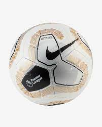 It's made with a textured surface and contrast power graphics. Premier League Strike Football Nike Gb