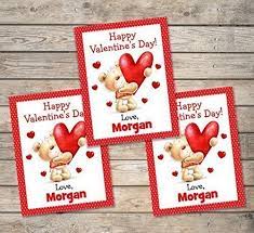Get it as soon as sat, aug 28. Amazon Com Kids Valentine Cards Personalized Valentine Cards Valentine S Day Bear And Hearts Cards Custom Valentines Cards Set Classroom Exchange Cards With Envelopes Handmade Products