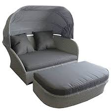 Aussergewohnlich Schone Xxl Sonneninsel 192x160x145cm Poly Rattan Klappbares Dach Mit Gasdruckfeder Fussteil Sonnenliege Mit Dach Sonnenliege Gartenmuschel