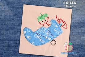 Download Cute Little Pilot Embroidery Applique Creative Fabrica SVG Cut Files