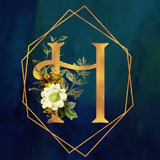 Floral Golden Letter Font Latar Belakang Huruf Undangan