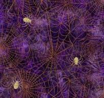 PH PandaHall Golden Silver Spider Web Pattern Tulle Fabric