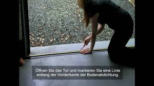 Einbauanleitung Fur Garagenturschwelle Dichtung Youtube