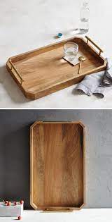 11 Modern Wood Trays To Add A Natural Touch To Your Interior Wood Tray Serving Tray Wood Wood Accessories