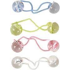90s Deadstock Clear Ball Pastel Ponytail Holders Hair Tie Set 2 50 Liked On Polyvore Featuring Accessories Ball Hair Ties Ball Hairstyles Coquette Fashion