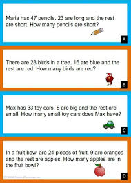 2nd Grade Number Subtraction Word Problems Math Words 2nd Grade Math Worksheets