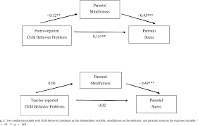 In statistics, moderation and mediation can occur together in the same model. Pdf Mediator Or Moderator The Role Of Mindfulness In The Association Between Child Behavior Problems And Parental Stress Semantic Scholar