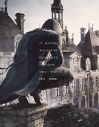 Looking Down Into The Crowd With Her Hood Pulled Tight And A Black Mask Assassins Creed Assassin S Creed Assassins Creed Unity