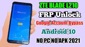 The factory reset protection (frp) is a new feature in some of the device with android os 5.0.1 or higher. Frp Remove Google Unlock Zte Blade L210 Android 10 2021 Google Account Bypass Without Pc 2021 Youtube