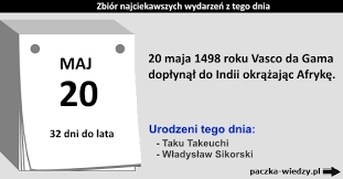 Do końca roku pozostaje 225 dni. 20 Maja Ciekawostki Zbior Najciekawszych Wydarzen