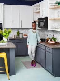 This Style Cabinet And Door But Maybe A Different Color Than Gray On The Bottom Kitchen Colors Kitchen Makeover Blue Kitchen Cabinets