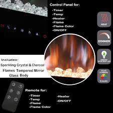32 inch wide wall mount electric fireplace with 120v heater and touch screen control panel from the allure collection. 220v 240v 50hz 101 6x14x54 4cm 40 Inch Electric Fireplace Wall Mounted Electrical Fire Suite With 9 Flame Colour Effect Remote Control 1800w