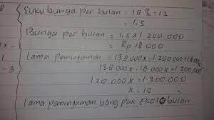 Check spelling or type a new query. Pak Eko Meminjam Uang Di Bank Sejumlah Rp 1 200 000 Dg Bunga 18 Pertahun Setelah Sekian Bulan Uang Brainly Co Id