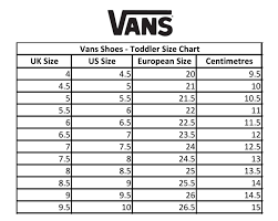 most popular size chart sepatu vans 2019