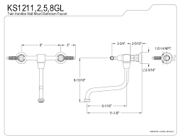 Alibaba.com offers 27,383 faucet parts products. Brushed Nickel Kingston Brass Ks1218gl Heritage Wall Mount 8 Inch Spread Vessel Sink Faucet Kitchen Bath Fixtures Tools Home Improvement