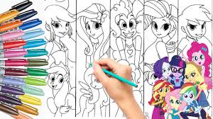 Gambar mewarnai kuda poni yang mudah beserta contoh romadecade. My Little Pony Equestria Girls Coloring Book Page Mewarnai Kuda Poni My Little Pony Equestria Girls Youtube