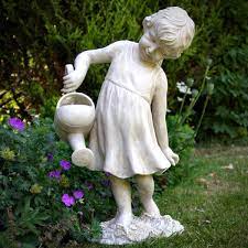 Resin Garden Statues Enhance Your Garden With A Variety Of Garden Statues Sculptures And Furniture Garden Statues Resin Garden Statues Garden Figures