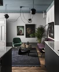 Home In Dark Colors Coco Lapine Design Interior Living Room Decor Home