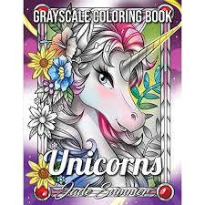 Creative haven unicorns coloring book free printable coloring. Buy Unicorns Grayscale An Adult Coloring Book With Magical Animals Cute Princesses And Fantasy Scenes For Relaxation Unicorn Coloring Books Paperback Large Print March 27 2020 Online In Turkey B086fzp7z9