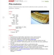 Gaga U Kujni Godivina Pita Masnica Croatian Recipes Cooking Recipes Recipes