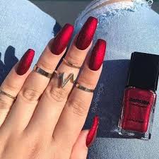 It's easy to think of acrylics — nail enhancements made by combining a liquid acrylic product with a. 50 Creative Red Acrylic Nail Designs To Inspire You