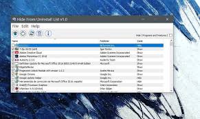 اخفاء برنامج من قائمة البرامج المثبتة دون حذفه للكمبيوتر