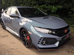 Radiant red metallic, champagne frost, black or gray cloth interior 2019 Honda Civic Type R Sonic Grey Pearl