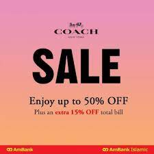 Sales performance management * responsible to compile monthly projection of submission, approval, acceptance disbursement, casa, banca & fx for management. 21 Jun 21 Jul 2019 Ambank Coach Sale Everydayonsales Com