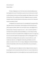 Maybe you would like to learn more about one of these? Reflection Paper On Gilgamesh Written By Masterjyen Reflection Paper Epic Of Gilgamesh Epic Of Gilgamesh Implies The Lesson Of Avoiding Chaos And Course Hero