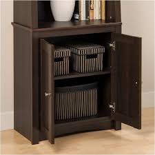 Check spelling or type a new query. Bowery Hill 4 Shelf Slant Back Bookcase With Doors In Espresso Bh 385119
