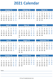 Want monthly calendar 2021 on two pages? Free Printable 2021 Monthly Calendar With Holidays Vertical Monthly Calendar