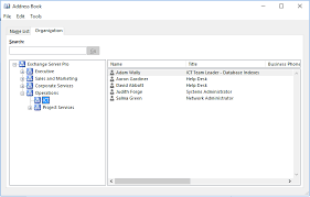 configuring a hierarchical address book in exchange server