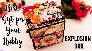 And if he's anything like mine he will have bought all the good stuff he wants for himself. Best Gift For Your Husband On His Birthday Explosion Box My Sweet Birthday Explosion Box Explosion Box Husband Birthday