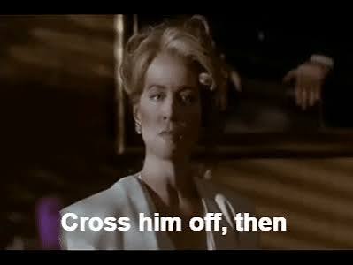 Cross him off then on Make a GIF
