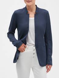 Textured Inverted Collar Cutaway Blazer Banana Republic Factory Blazer Fashion Clothes Women Blazer Fashion
