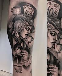 This tattoo depicts the mad hatter in all his glory and splendor. Disney Tattoos Ideas Of Disney Quotes And Characters Tattoos August 2021
